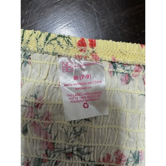 No Boundaries Yellow Floral Maxi Skirt With Slit Size Medium - Picture 4 of 4